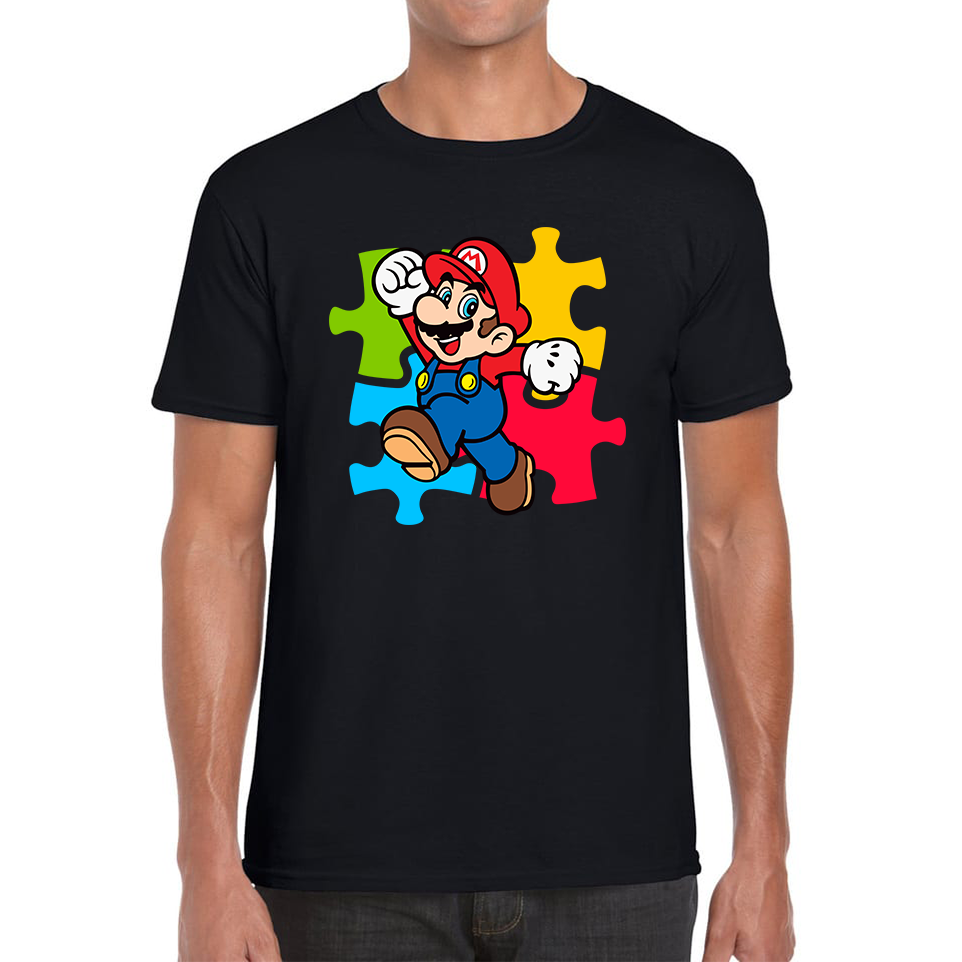 Super Mario T-Shirt Funny Game Lovers Players Video Game Mens Tee Top