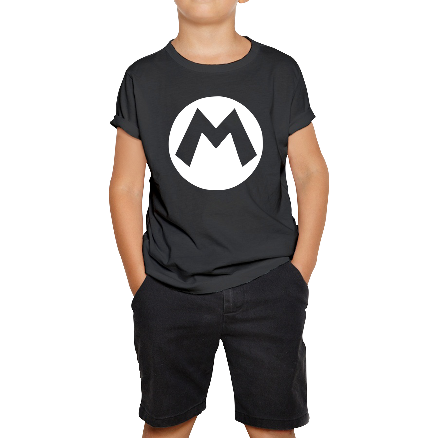 Mario Bros Character Logo Super Mario Mario Mario Bro Toad Retro Gaming Kids Tee