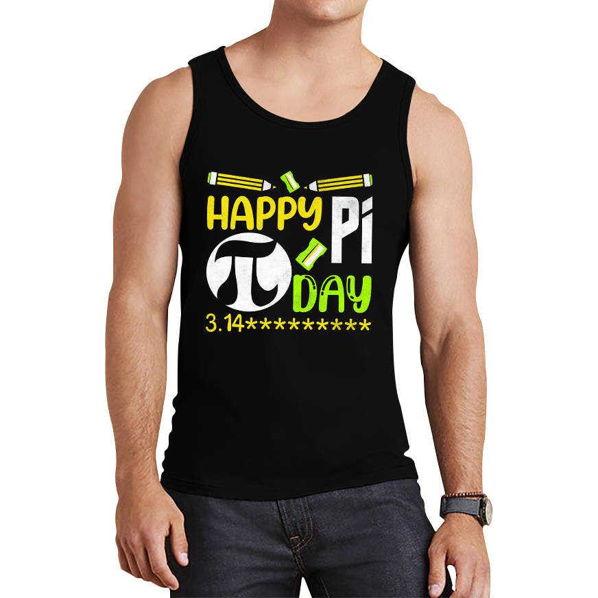 Happy Pi Day Math Pi Symbol Math Lover Numbers Day School Charity Day Mathematics Tank Top