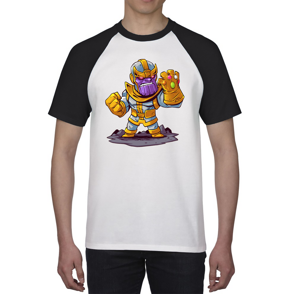 Thanos Mad Titan Cute Cartoon Shirt Marvel Avengers Comic Thanos Baseball T Shirt