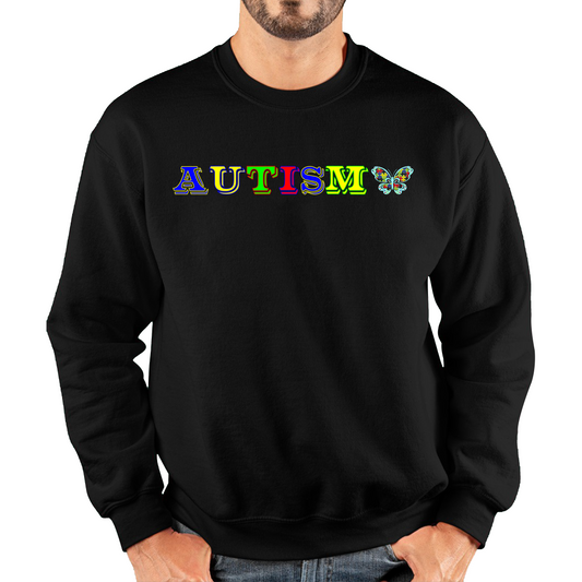 Autism Awareness With Butterfly Sweatshirt
