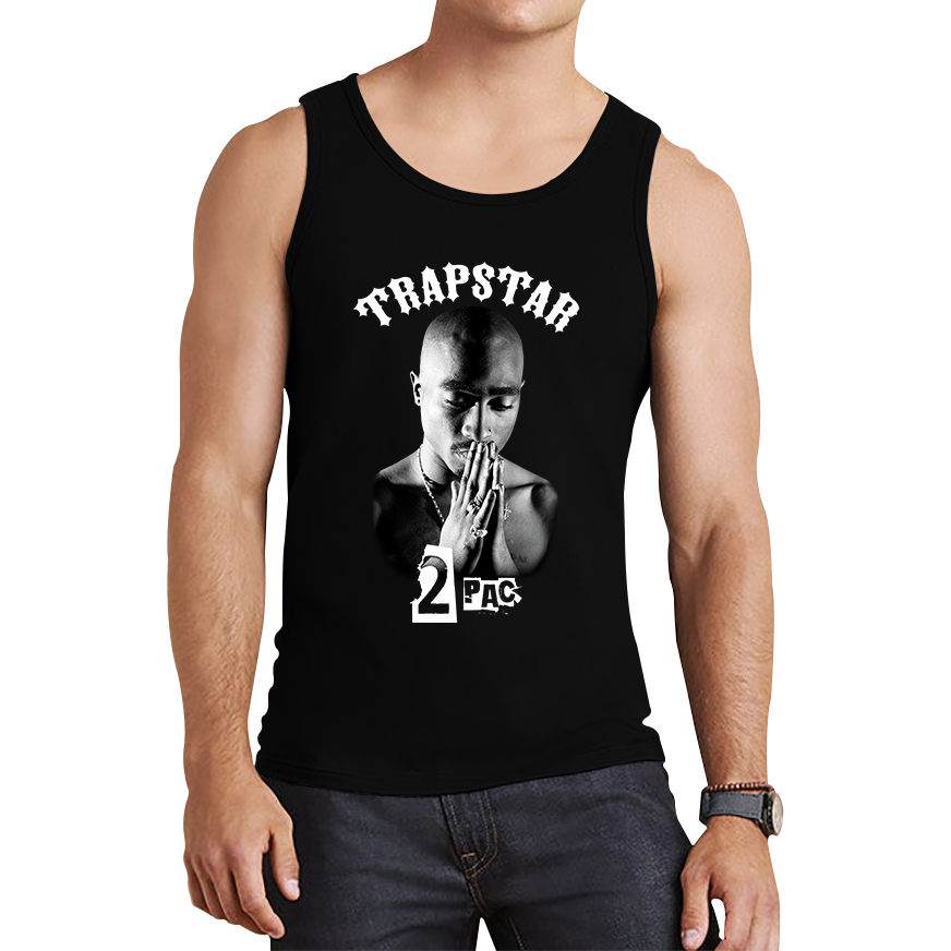 Trapstar 2pac Vest Tupac Shakur American Rapper Hip Hop Lovers Music Gift Tank Top