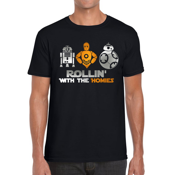 Rollin With The Homies Star Wars Tee Top Disney Star Wars Hollywood Studios Galaxy's Edge Adult T Shirt