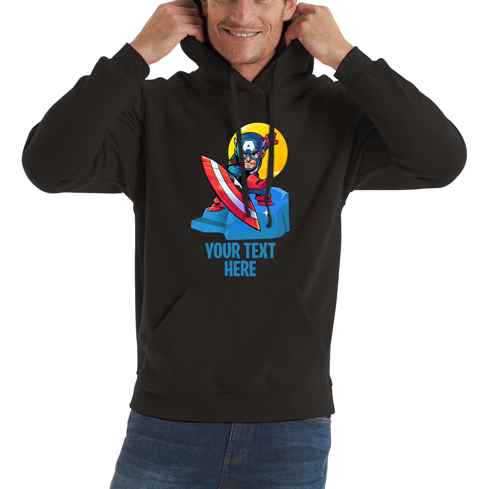 Captain america hoodie mens online