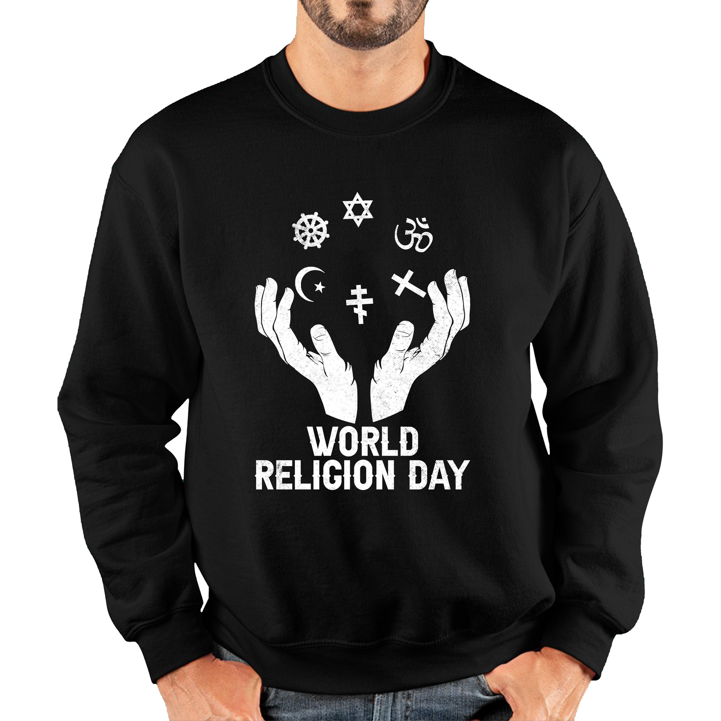 World Religion Day Religious Peace For Everyone Religious Love Religion Day Unisex Sweatshirt