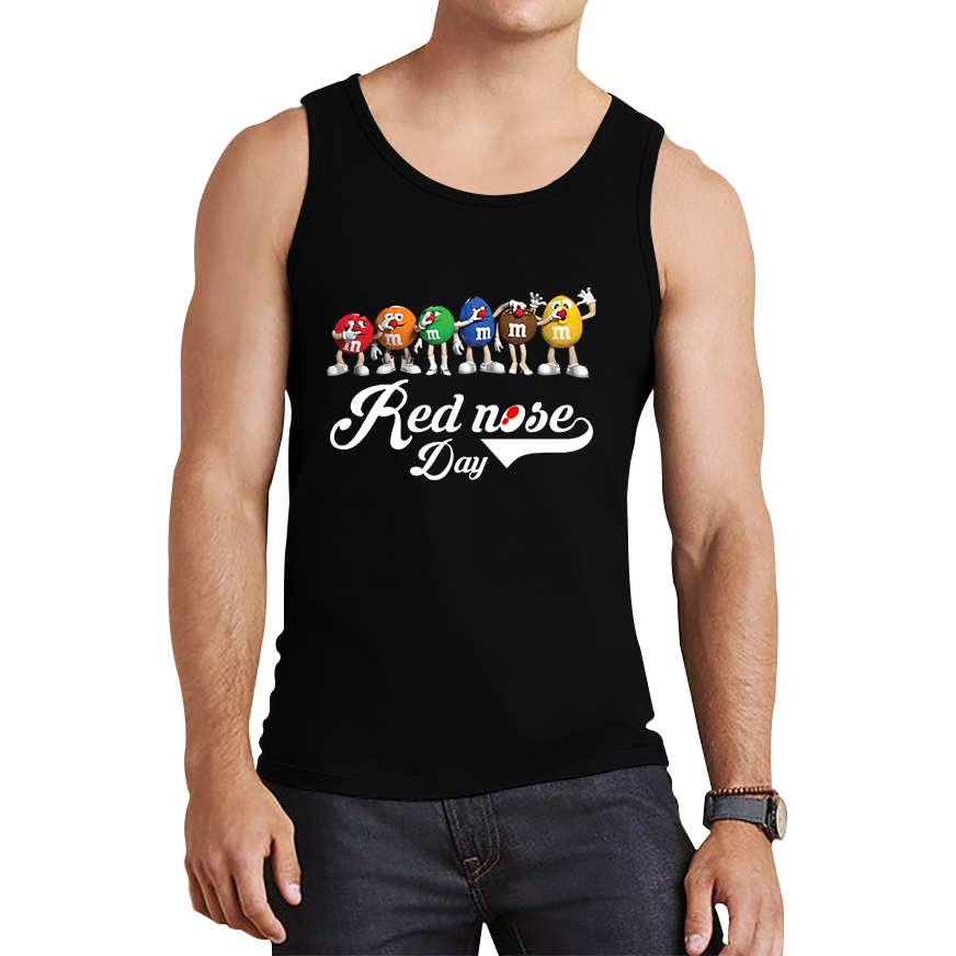 M and M's Red Nose Day Tank Top. 50% Goes To Charity