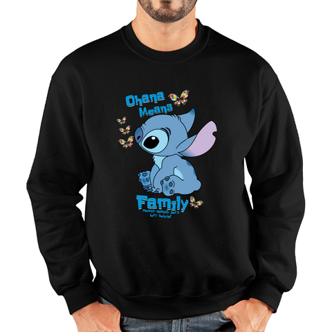 Ohana Means Family Lilo & Stitch Funny Comedy Family Cartoon Lovers Unisex Sweatshirt
