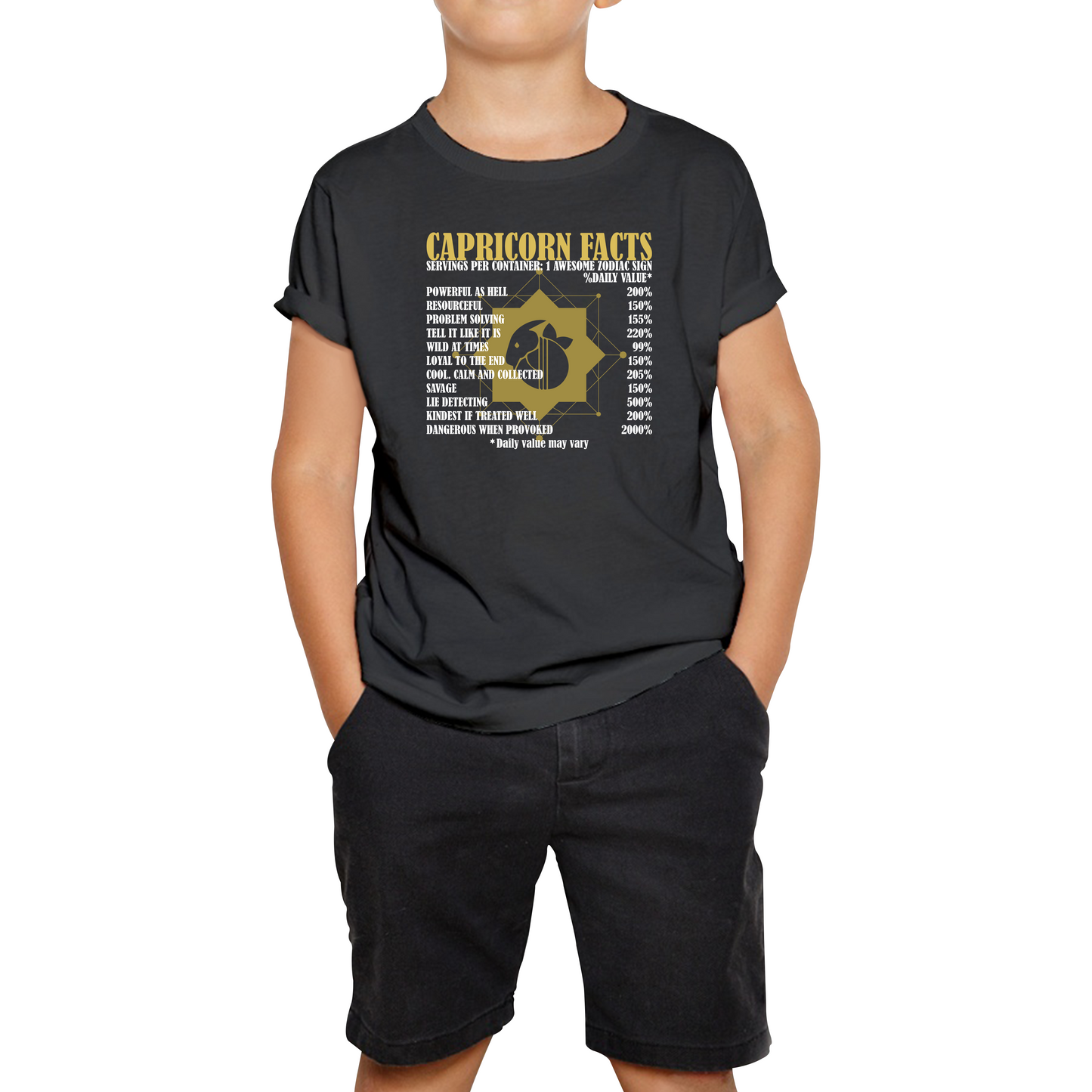 Capricorn Facts Horoscope Zodiac Astrological Sign Astrology Signs Birthday Present Kids Tee