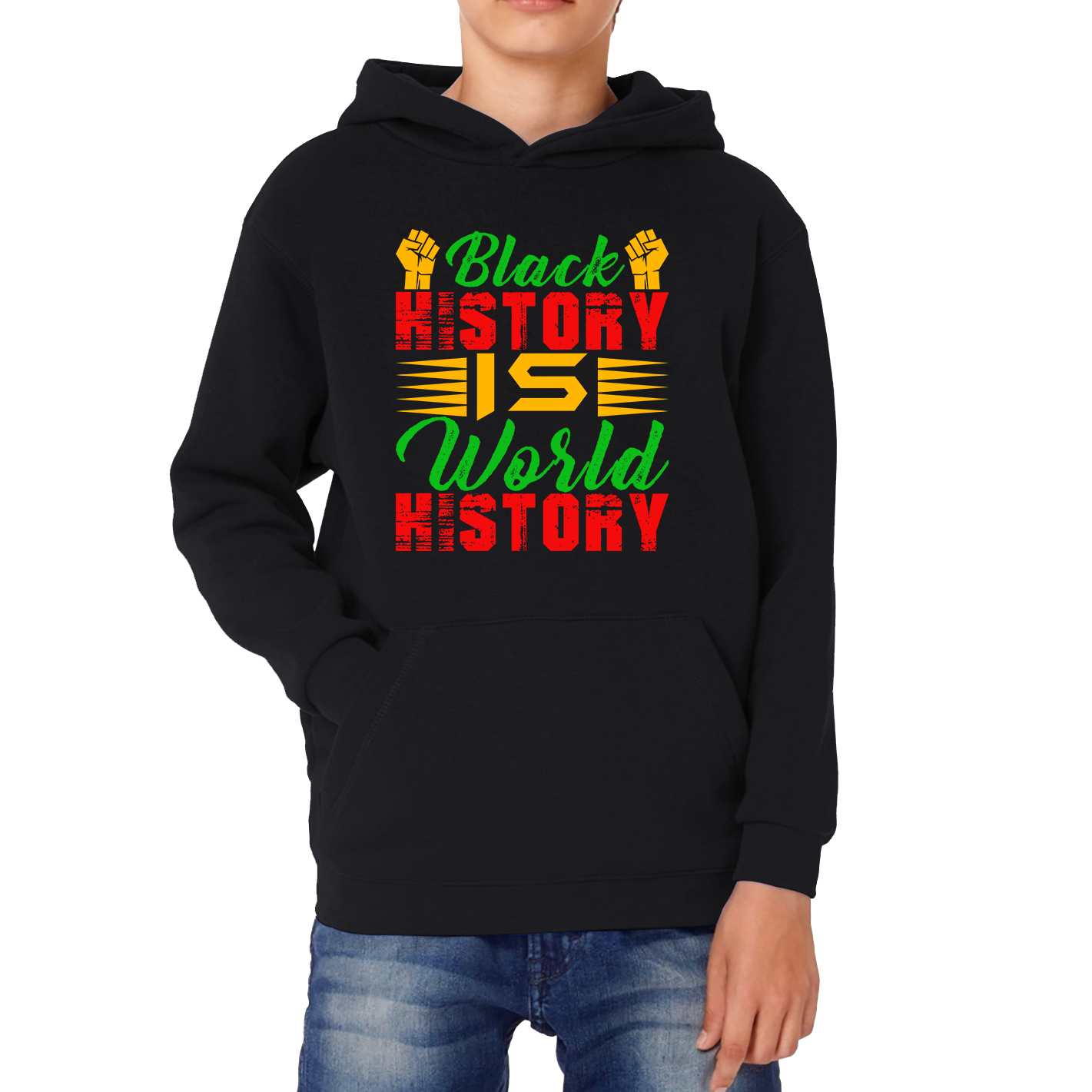 Black History Is World History Juneteenth Black Lives Matter Black History Freedom Month Kids Hoodie