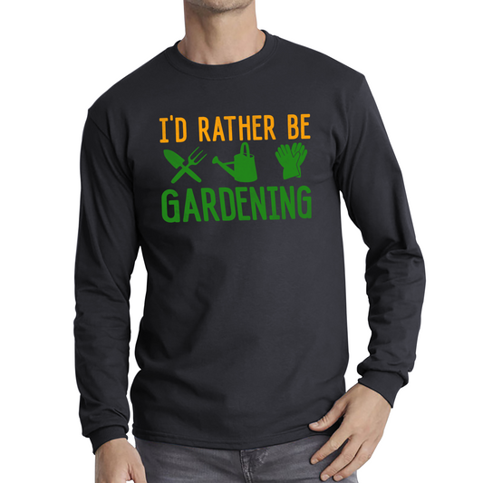 I'd Rather Be Gardening Funny T Shirt