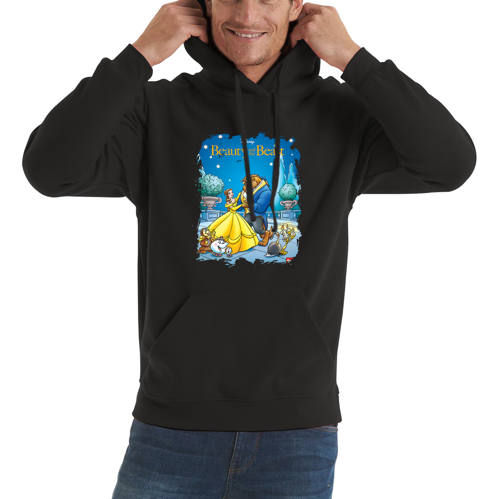 Disney Beauty and the Beast (The Story of the Movie in Comics by Bobbi Jg Weiss) Adult Hoodie