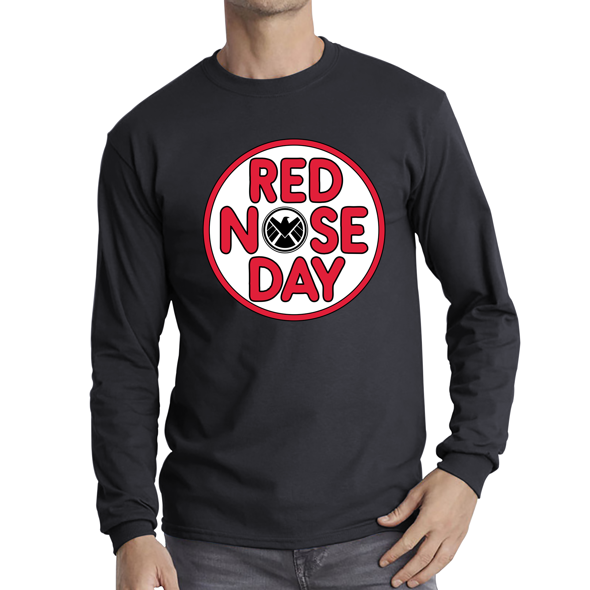 Marvel Shield Red Nose Day T Shirt