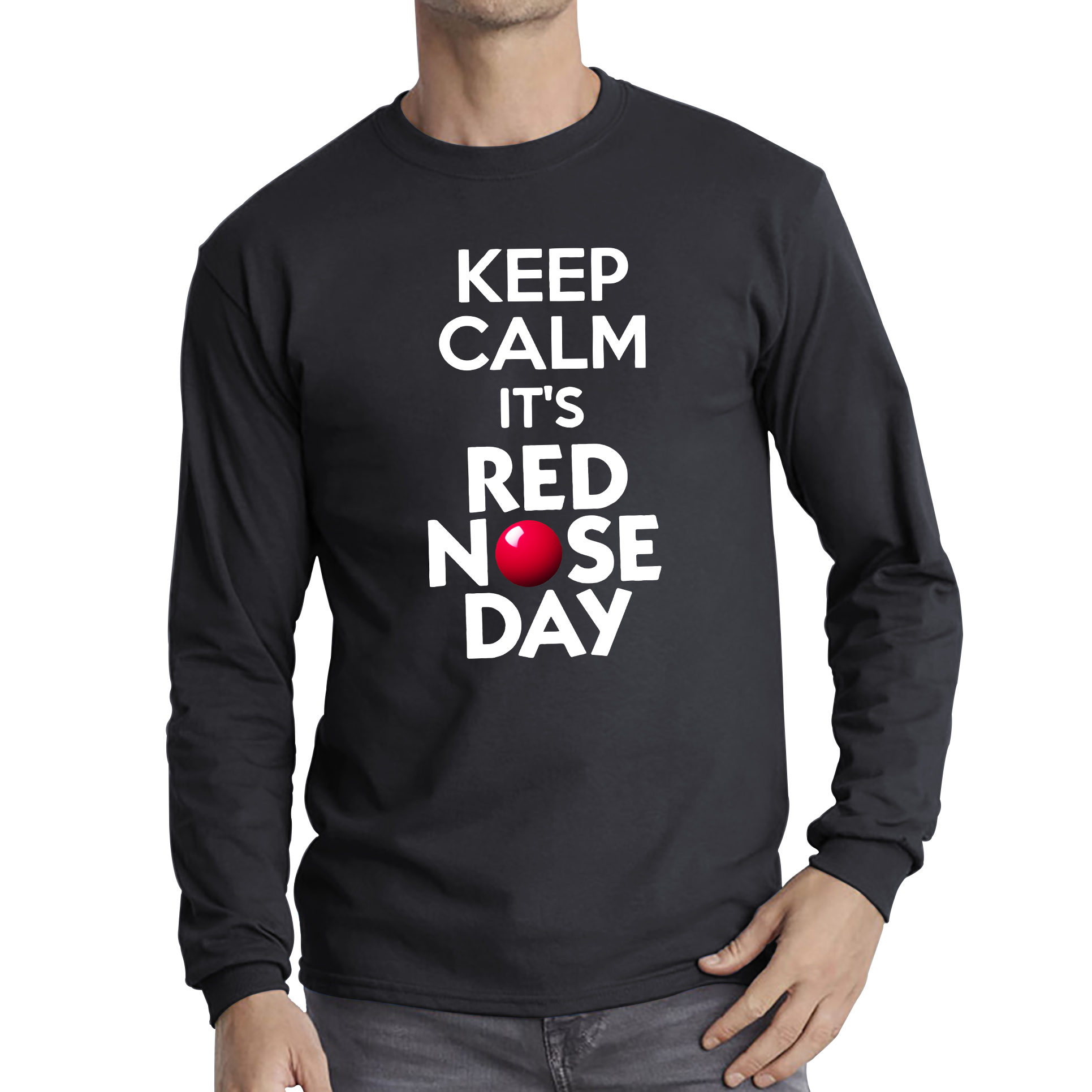 Keep Calm Its Red Nose Day Comic Relief T Shirt 