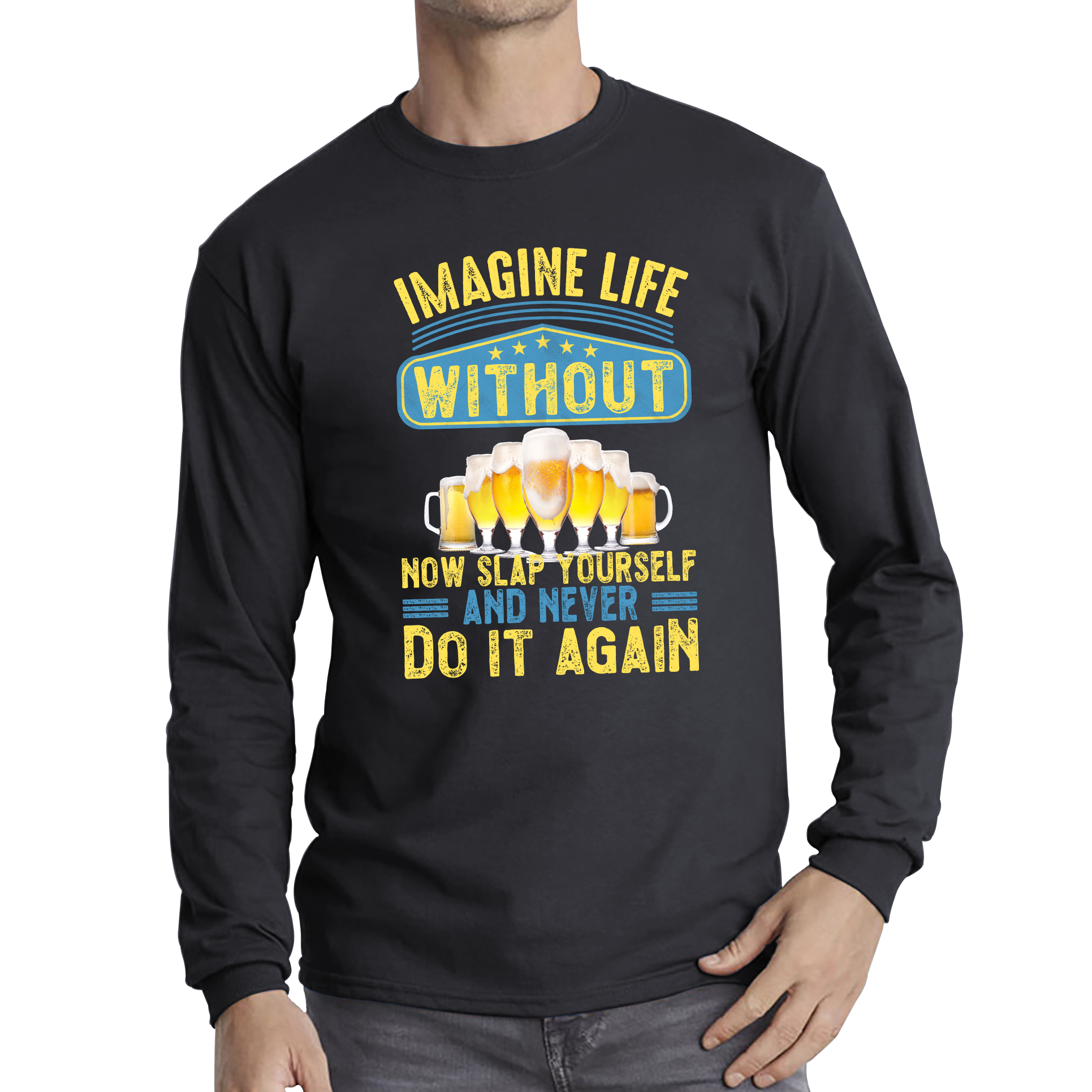 Imagine Life Without Beer T Shirt