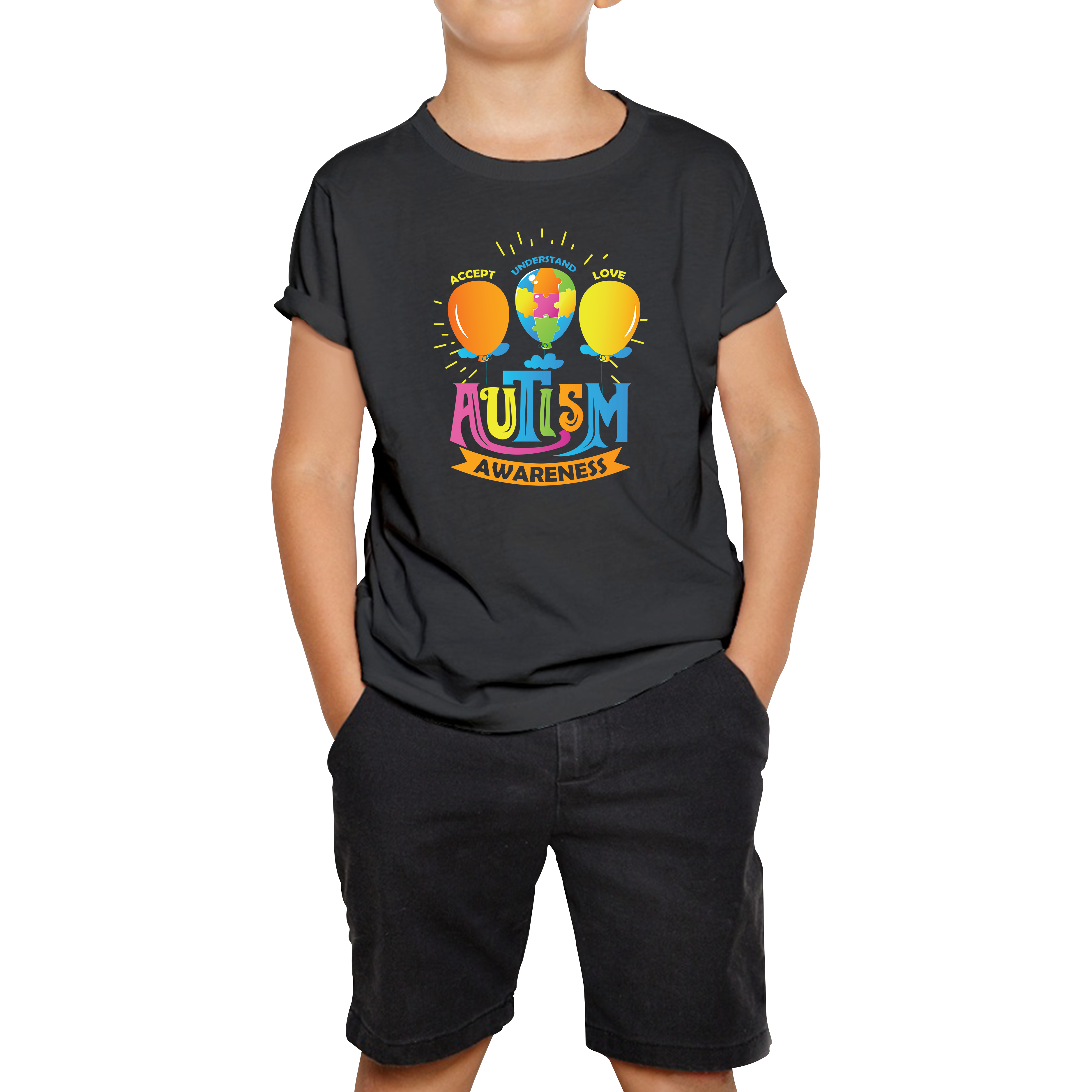 Autism Awareness Accept Understand Love Kids T Shirt