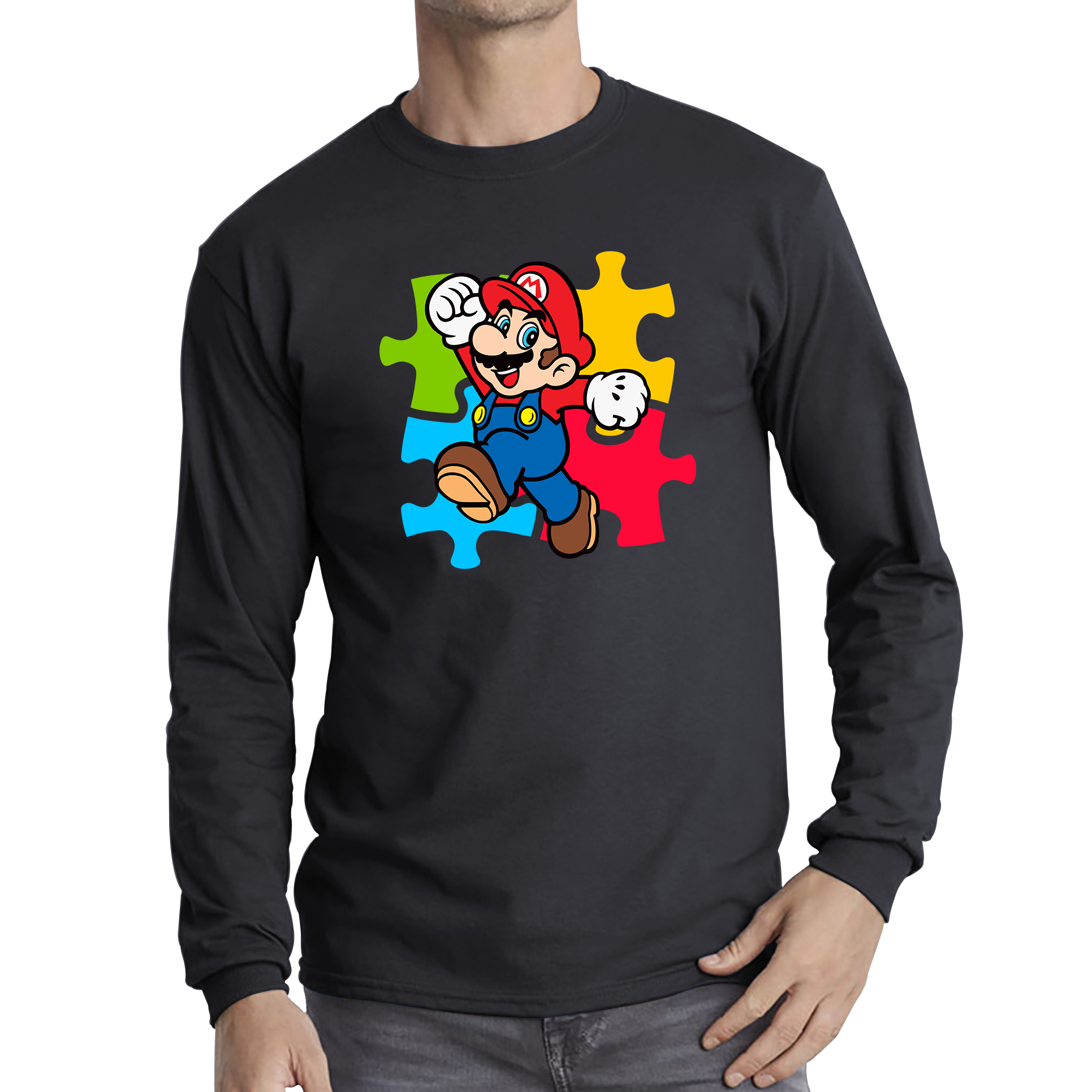 Super Mario Shirt Funny Game Lovers Players Video Game Long Sleeve T Shirt