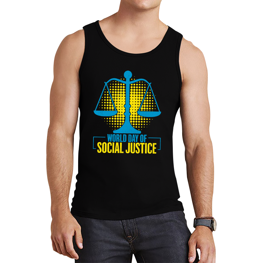 World Day Of Social Justice International Social Justice Human Rights Equality Civil Rights Criminal Justice Activism Tank Top