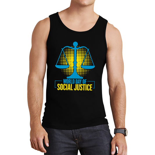 World Day Of Social Justice International Social Justice Human Rights Equality Civil Rights Criminal Justice Activism Tank Top