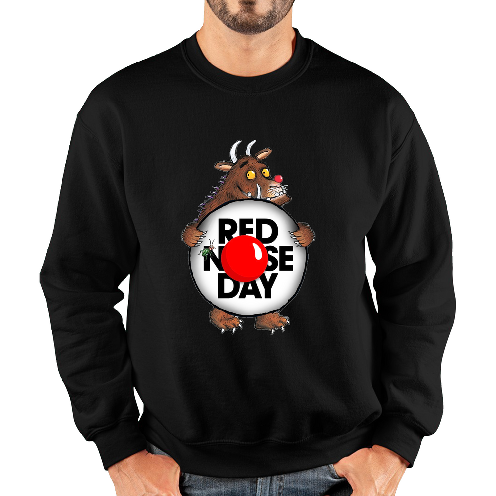 The Gruffalo Red Nose Day Adult Sweatshirt. 50% Goes To Charity