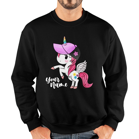 Personalised Your Name Little Unicorn Sweatshirt