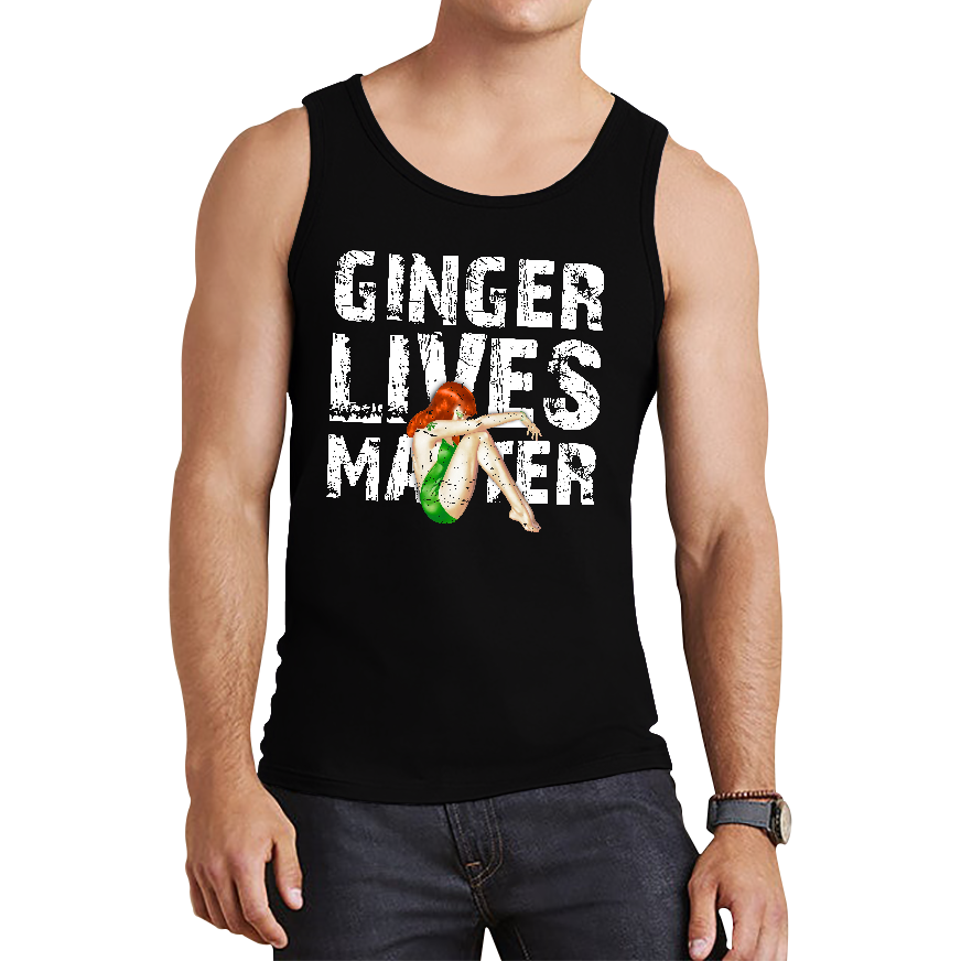 Weed Girl Gingers Lives Matter Vest Cannabis Marijuana Lovers Funny All Lives matter Spoof Tank Top