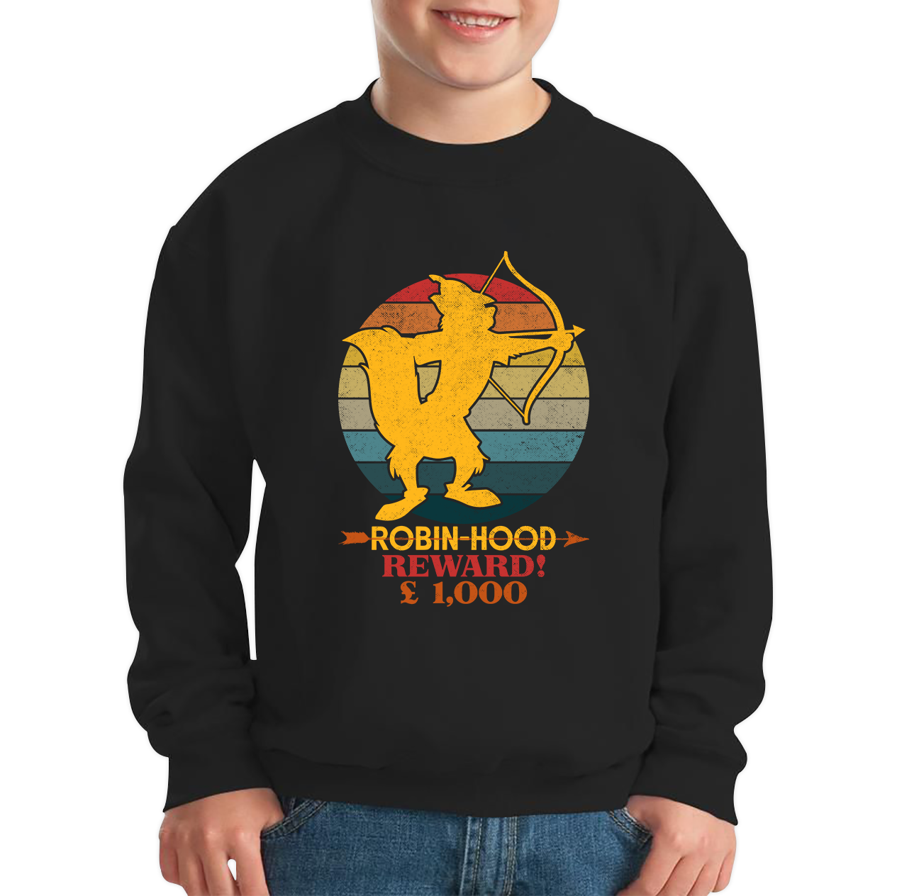 Robin Hood Reward £1000 Fox Funny Sweatshirt