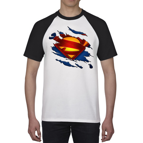 Superman Shirt Fictional Character Superhero Universe Series DC Comics Baseball T Shirt