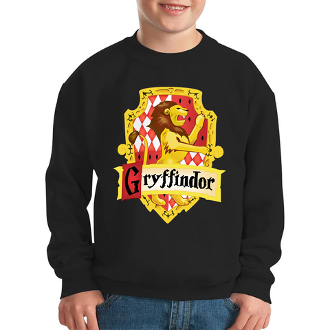 Gryffindor Logo Harry Potter Hogwarts School Witchcraft Wizardry Kids Sweatshirt