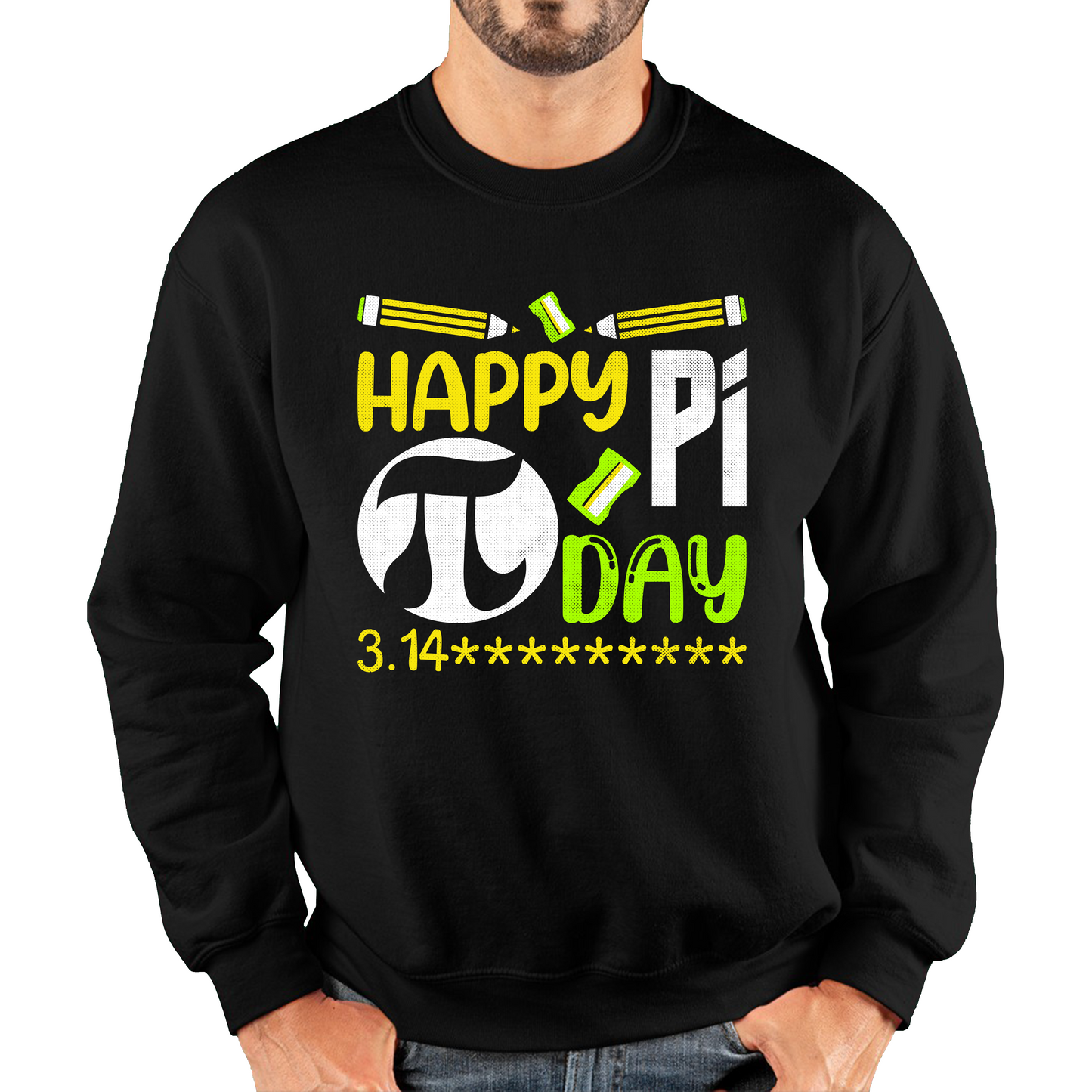 Happy Pi Day Math Pi Symbol Math Lover Numbers Day School Charity Day Mathematics Unisex Sweatshirt