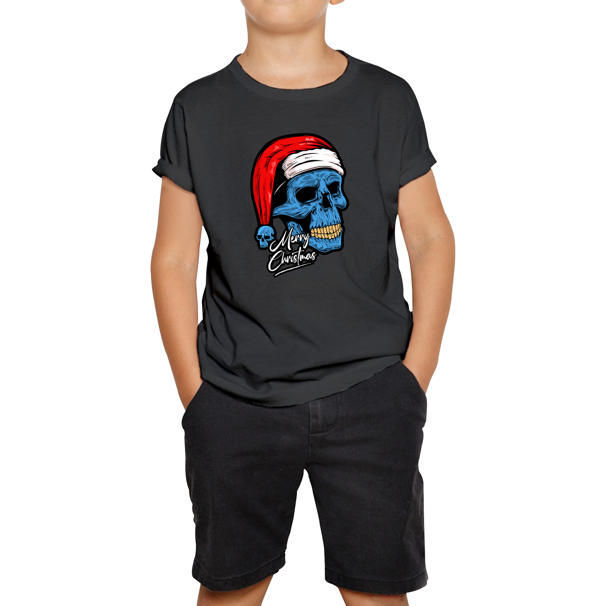 santa skull t shirt