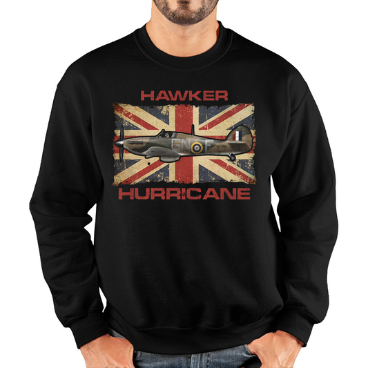 Vintage Hawker Hurricane British Veteran Air Force Sweatshirt