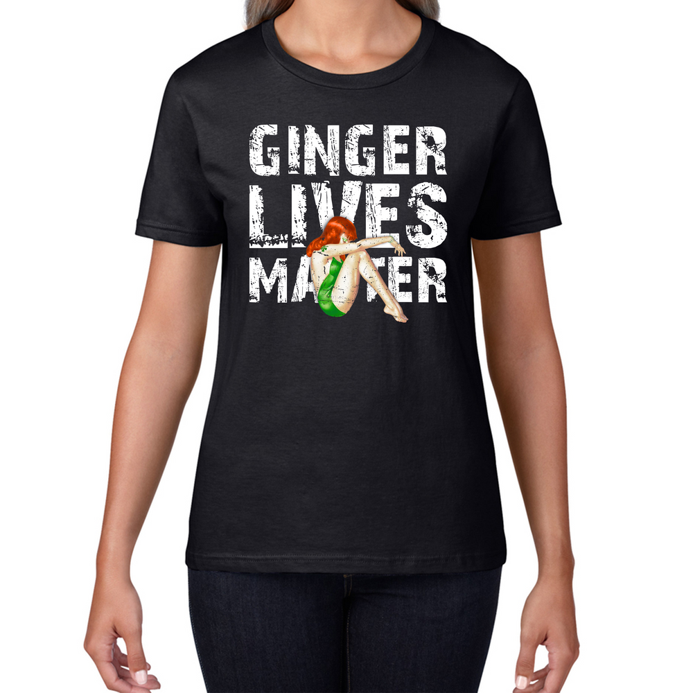Weed Girl Gingers Lives Matter T-Shirt Cannabis Marijuana Lovers Funny All Lives matter Spoof Womens Tee Top