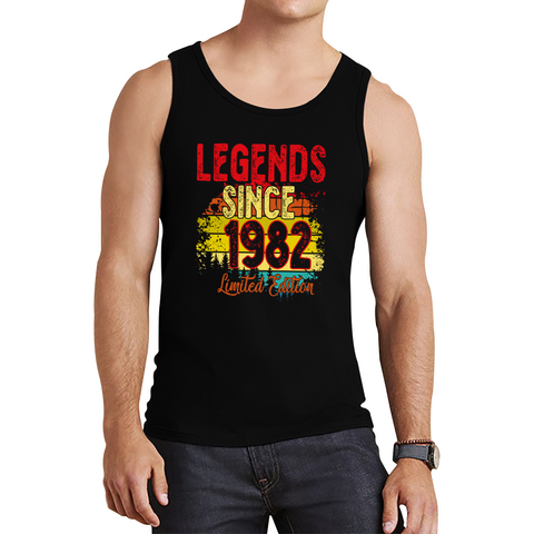 Legends since 1982 Limited Edition Vest 40 Year Old Gifts Vintage Tank Top