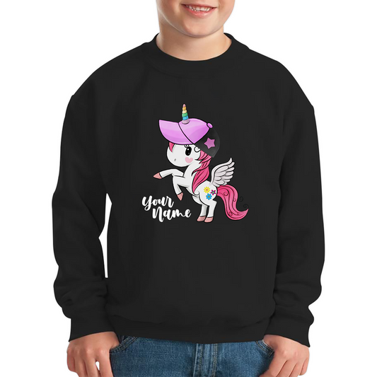 Personalised Your Name Little Unicorn Sweatshirt