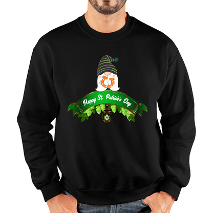 Happy St. Patrick's Day Leprechaun Gnome Irish Gnomes Lucky Gnomes Saint Patricks Day Unisex Sweatshirt