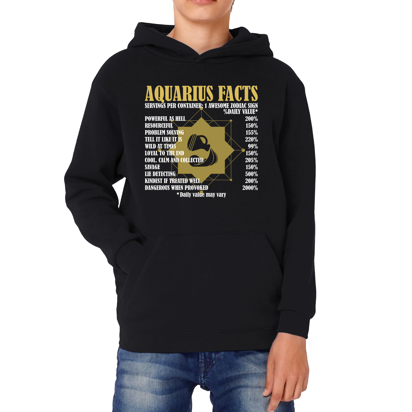 Aquarius Facts Horoscope Zodiac Astrological Sign Astrology Signs Birthday Present Kids Hoodie