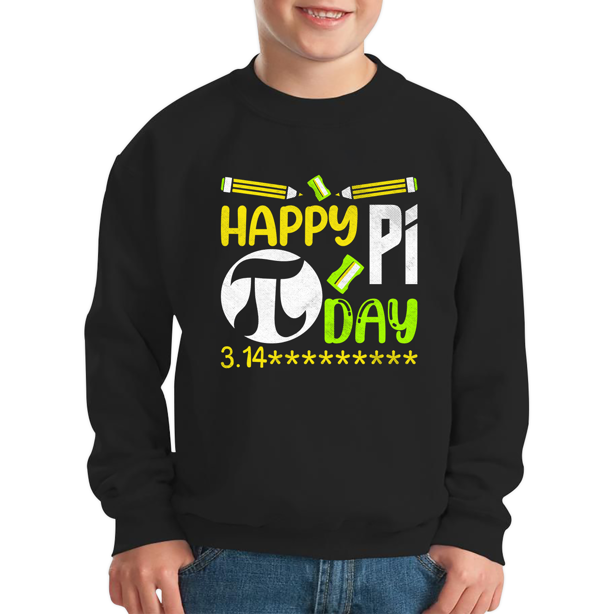 Happy Pi Day Math Pi Symbol Math Lover Numbers Day School Charity Day Mathematics Kids Jumper