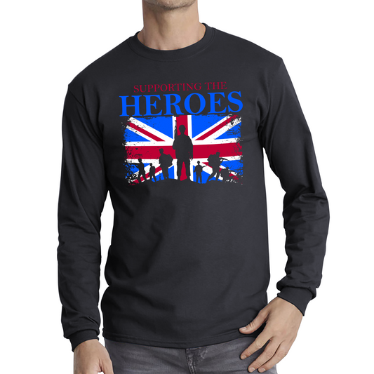 Supporting The Heroes British Veteran T Shirt