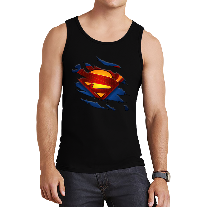 Superman Vest Fictional Character Superhero Universe Series DC Comics Tank Top