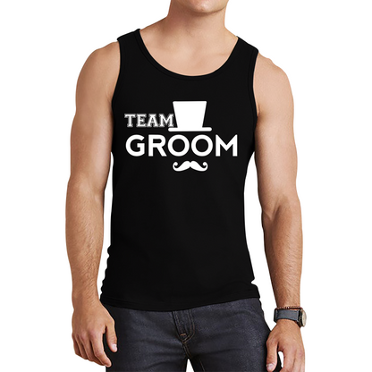 Team Groom Moustache Stage Party Funny Wedding Engagement Parties Tank Top