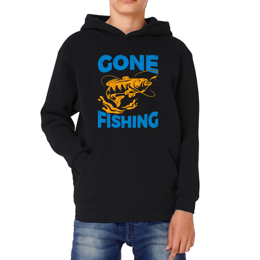 Gone Fishing Funny Hoodie