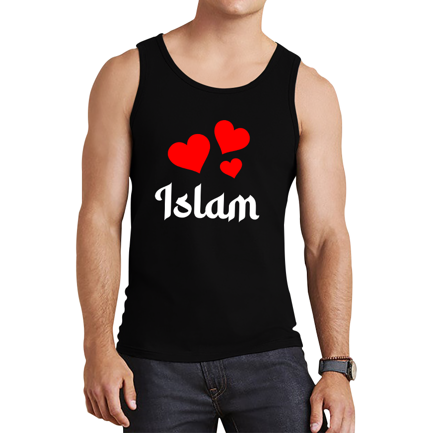 Islam Hearts Spiritual Islamic Religious Muslim Islam Religion Gift Tank Top