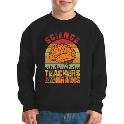 Science Teachers Love Brains Zombies Funny Sweatshirt