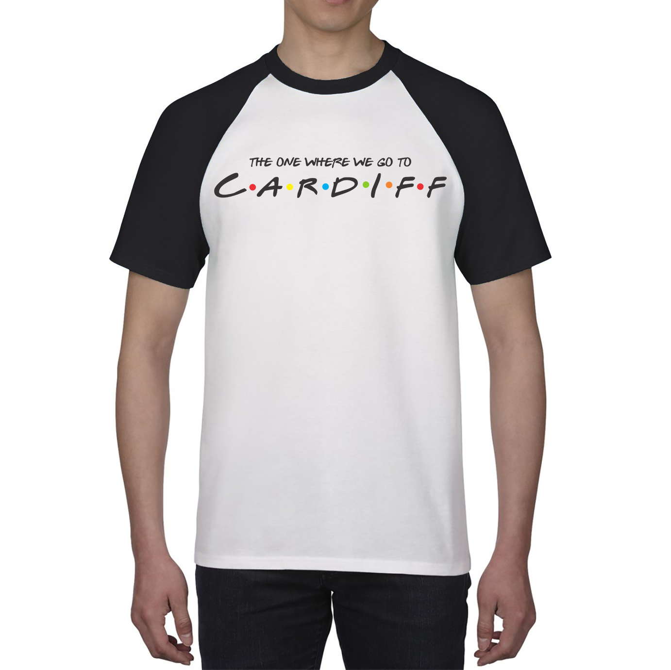 The One Where We Go To Cardiff Inspired By Friends Spoof Capital Of Wales Baseball T Shirt