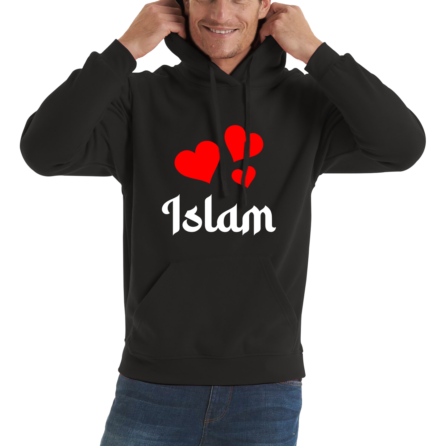 Islam Hearts Spiritual Islamic Religious Muslim Islam Religion Gift Unisex Hoodie