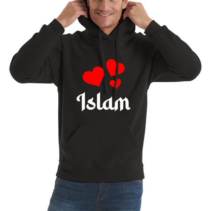 Islam Hearts Spiritual Islamic Religious Muslim Islam Religion Gift Unisex Hoodie