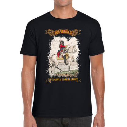 King William III In Glorious And Immortal Memory T Shirt