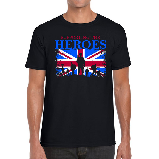 Supporting The Heroes British Veteran T Shirt