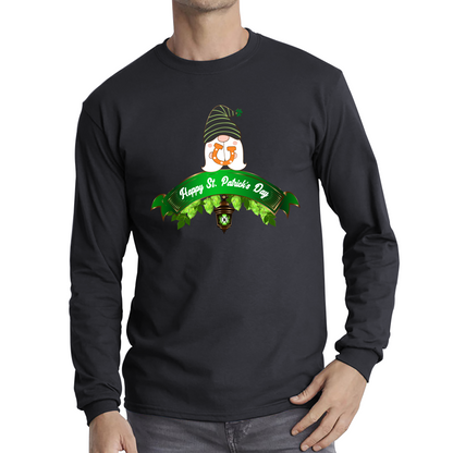 Happy St. Patrick's Day Leprechaun Gnome Irish Gnomes Lucky Gnomes Saint Patricks Day Long Sleeve T Shirt
