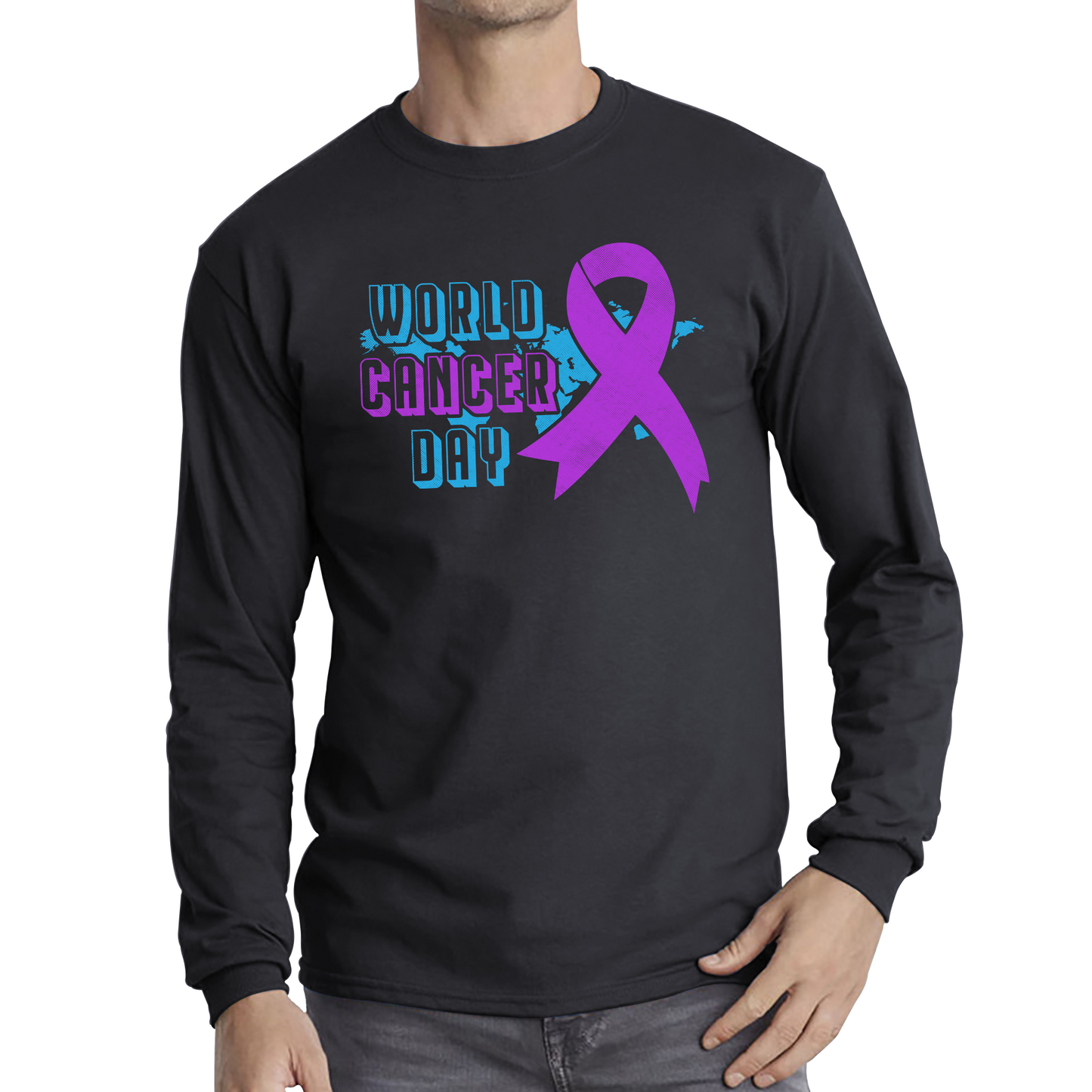 World Cancer Day 4 February Cancer Day Cancer Awareness Cancer Warrior Long Sleeve T Shirt